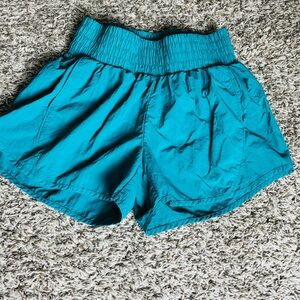 all in motion Girls’ Teal High-Waisted Shorts